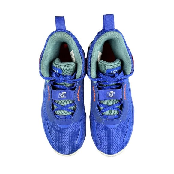 Adidas Men's D.O.N. Issue #3 Sonic Ink Solar Red Shoes H69014 Size 7.5 - Picture 7 of 10